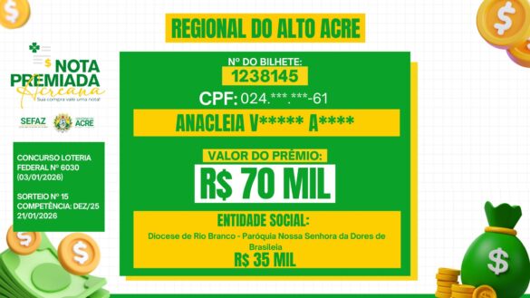 Nota premiada – janeiro