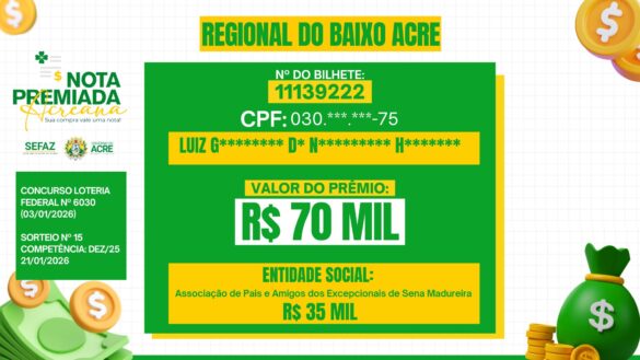 Nota premiada – janeiro