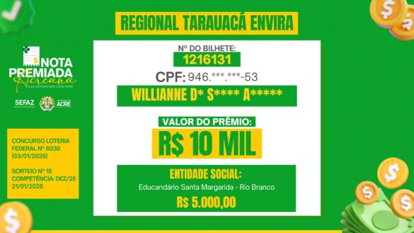 Nota premiada – janeiro