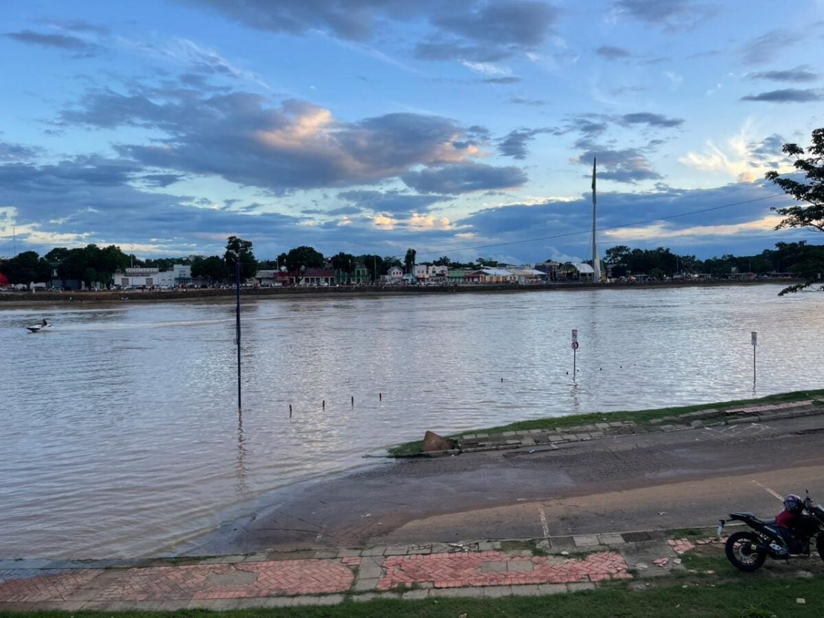 Rio Acre marca 8,51m nesta quinta, acima dos 8,03m de ontem. Chuva foi de 2mm nas últimas 24h. Nível segue abaixo da cota de alerta, fixada em 13,50m.