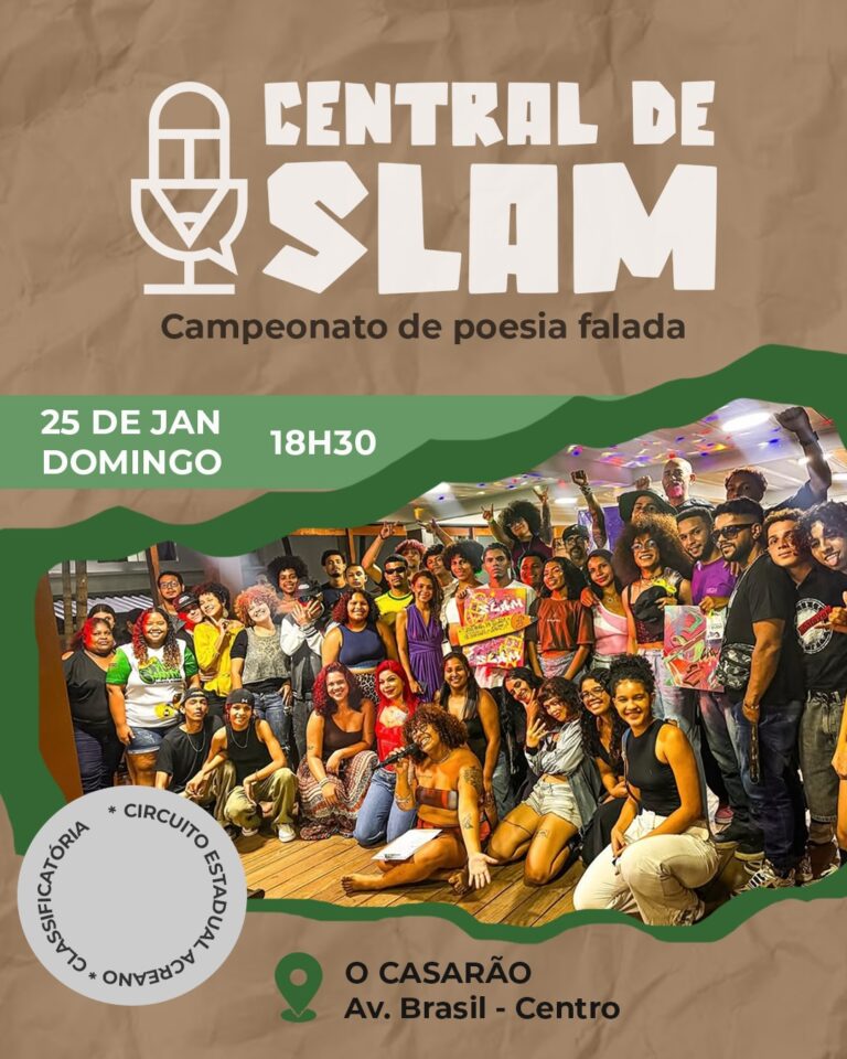 Central de Slam realiza campeonato de poesia falada neste domingo em Rio Branco