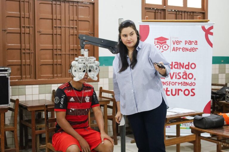 Projeto da deputada Michelle Melo leva saúde visual a alunos da rede pública