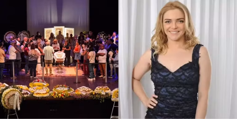 Corpo de Titina Medeiros é velado em teatro e segue para sepultamento