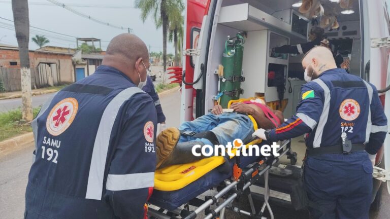 Homem é atropelado por caminhão em Rio Branco e é intubado em estado grave; confira
