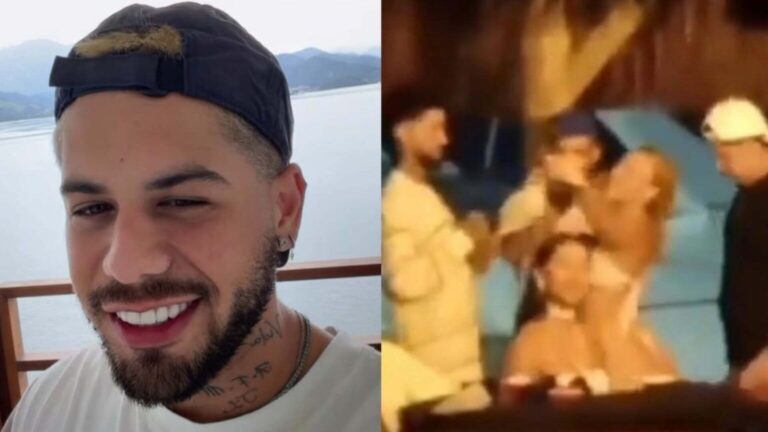 ZĂ© Felipe arremessa celular de influenciadora apĂłs abordagem