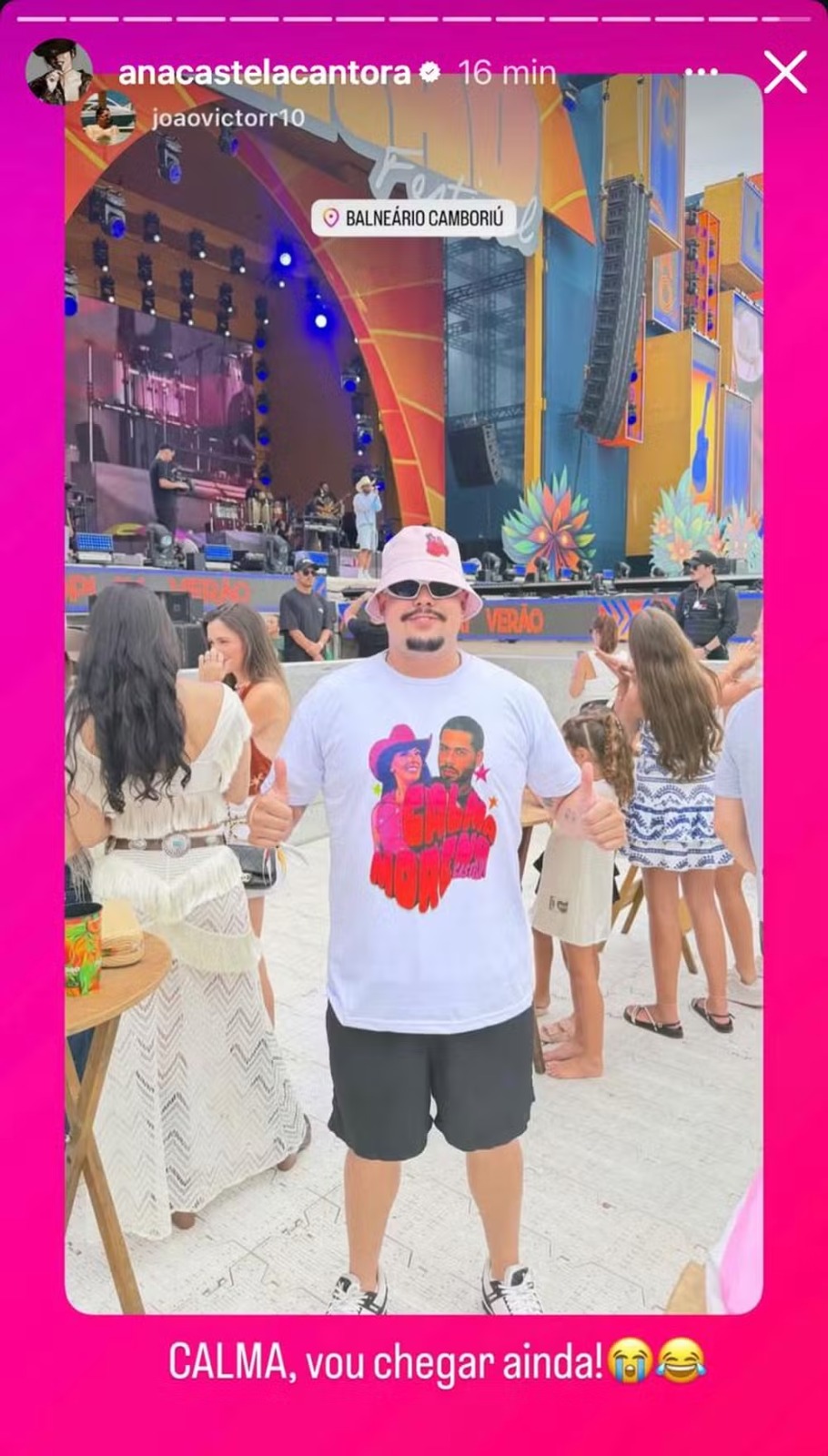 Melhor amigo de Zé Felipe aparece com camiseta “shippando” cantor com Ana Castela