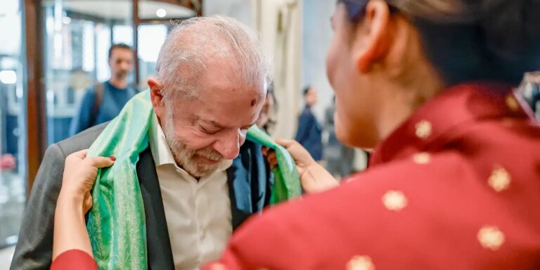 lula-chega-a india-e-primeiro-compromisso-e-cupula-sobre-ia