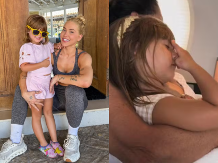 de-volta-para-casa,-virginia-passa-por-turbulencia-em-voo-e-registra-oracao-de-maria-alice