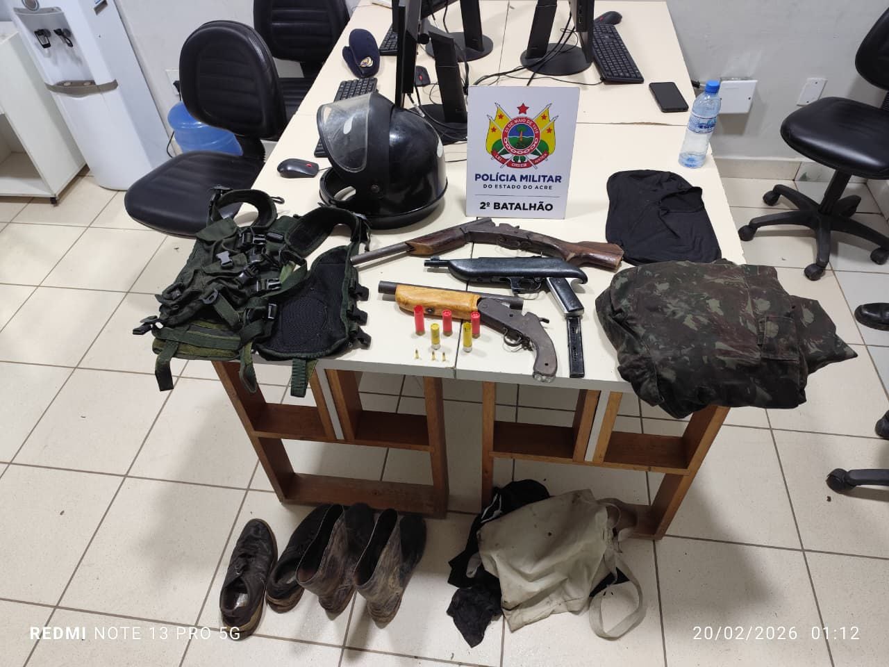 PM prende três homens e apreende armas após ataque a tiros no bairro Taquari