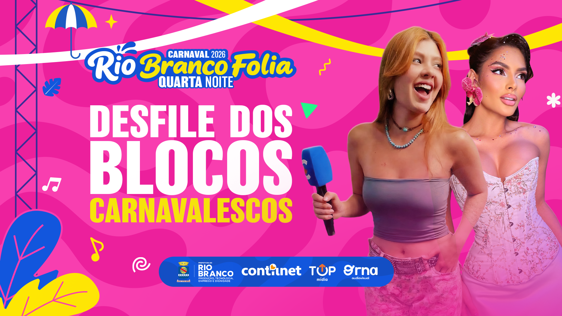 O ContilNet, Orna Audiovisual e Top Mídia transmitem todas as noites de Carnaval | Foto: ContilNet/Orna