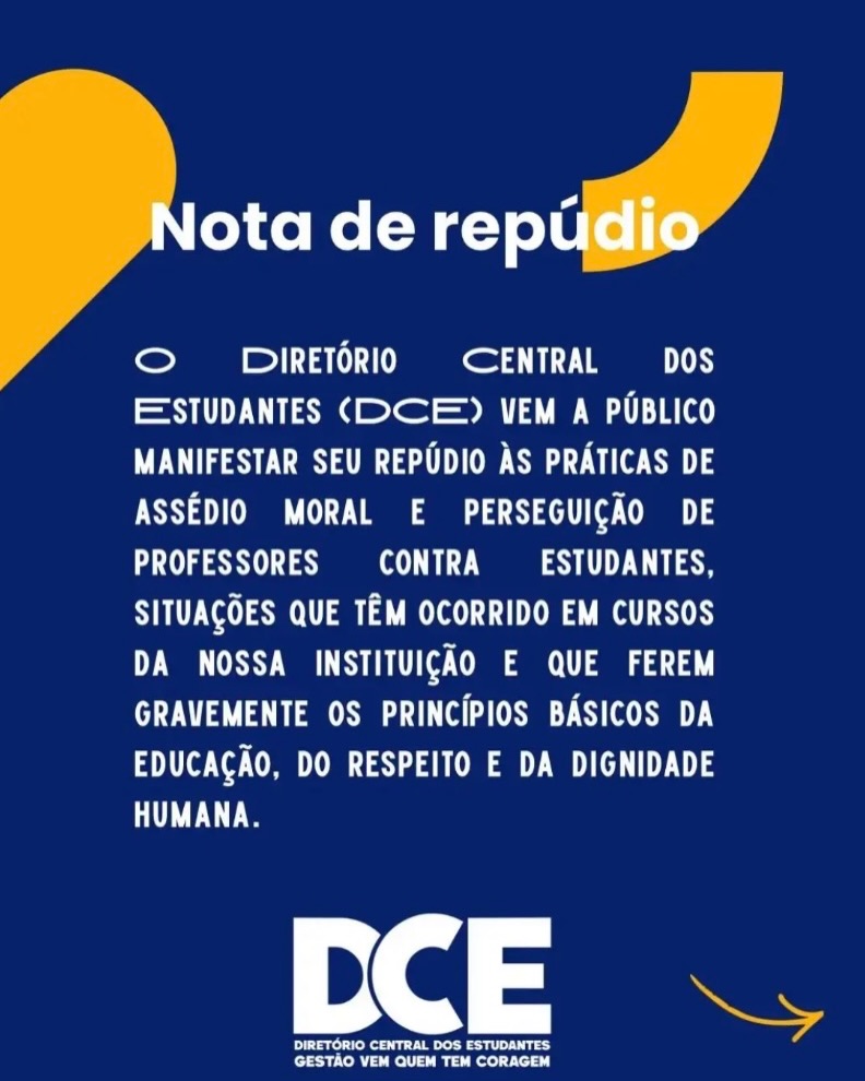 Nota de repúdio DCE