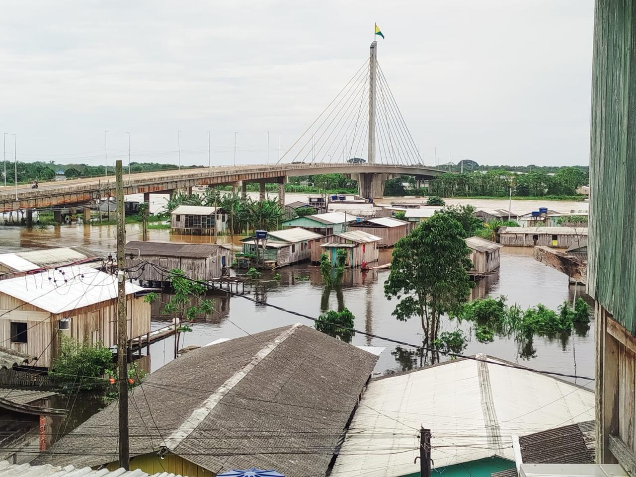 Com a cheia do Rio Juruá Governo Federal reconhece situação de emergência em Cruzeiro do Sul