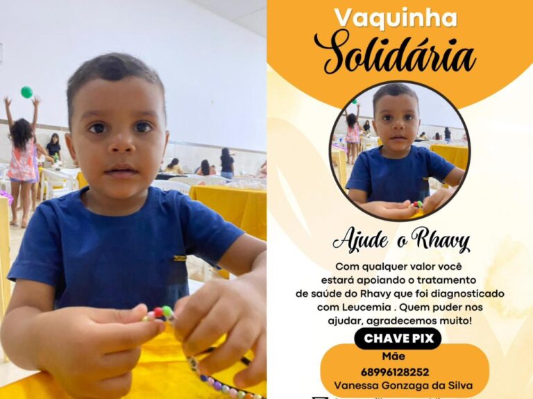 Mãe de criança com leucemia mobiliza campanha solidária em busca de esperança no Acre