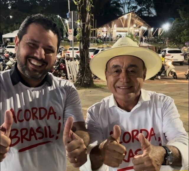 O prefeito Sebastião Bocalom e o vereador João Marcos Luz aparecem em vídeo convocando apoiadores para o movimento “Acorda, Brasil”, que terá mobilização em Rio Branco neste domingo.