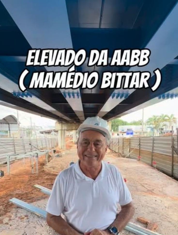 Bocalom mostra avanços da obra do viaduto da AABB