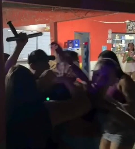 Briga em casa noturna no interior do Acre é registrada em vídeo