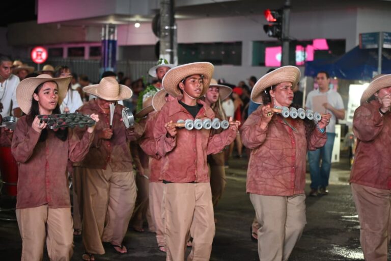 O desfile reuniu o público na arquibancada e nas calçadas para assistir aos blocos