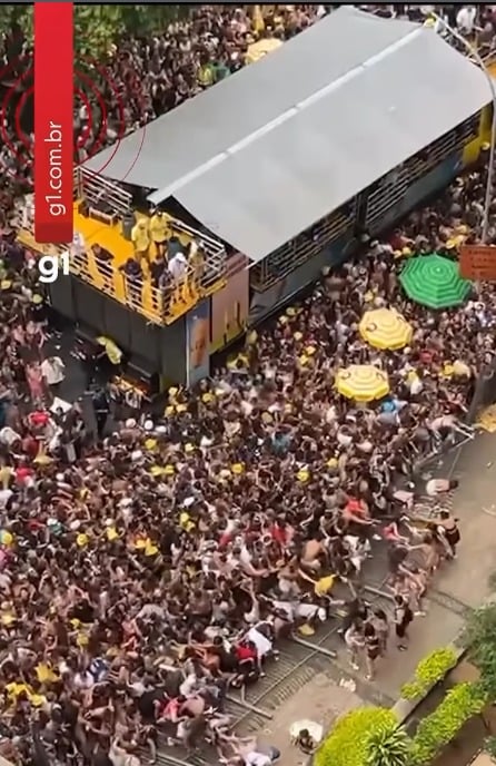 Superlotação em bloco com DJ Calvin Harris deixa dezenas de foliões passando mal em São Paulo