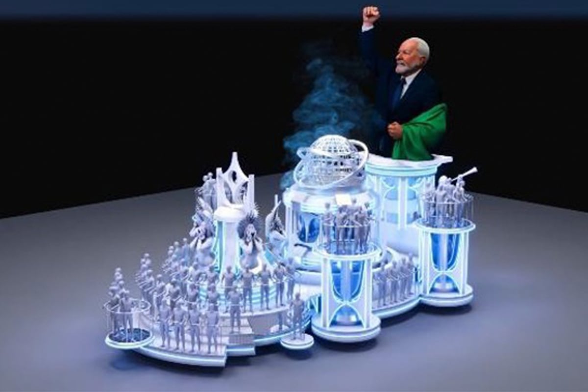 Escola levará à Sapucaí enredo sobre Lula com referências ao PT e críticas políticas explícitas.