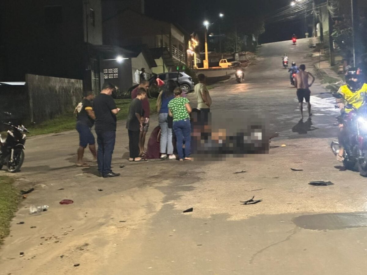 Colisão entre motocicletas deixa três feridos em avenida de Cruzeiro do Sul