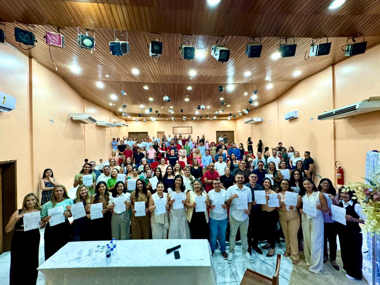 Do total de empossados, 23 professores irão atuar na zona urbana do município e três serão lotados na área rural