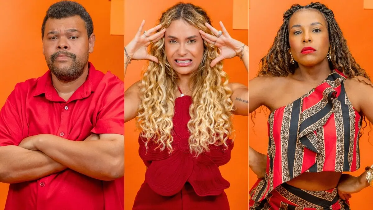 Enquete BBB 26: Babu Santana, Sarah Andrade e Sol Vega disputam o quarto paredão.