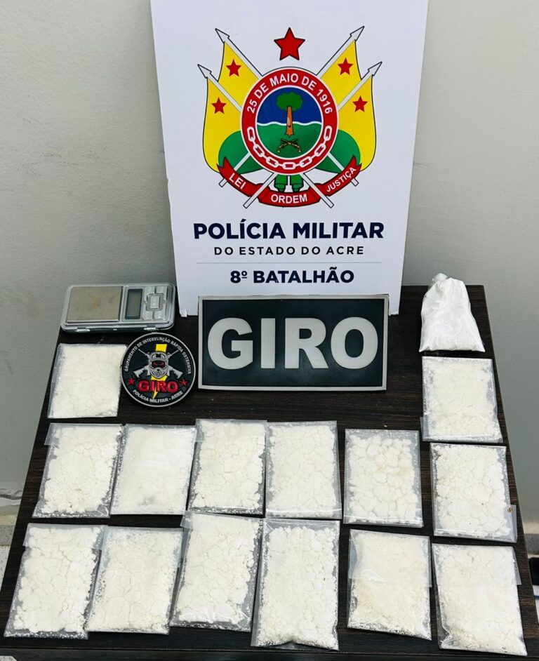 Polícia Militar apreende droga e balança de precisão em Sena Madureira