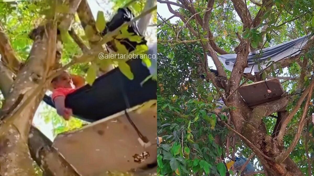 Casa foi construída em uma praça do bairro Betel
