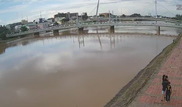 Em vazante contínua, Rio Acre registra 14,97 metros na medição das 18h da Capital