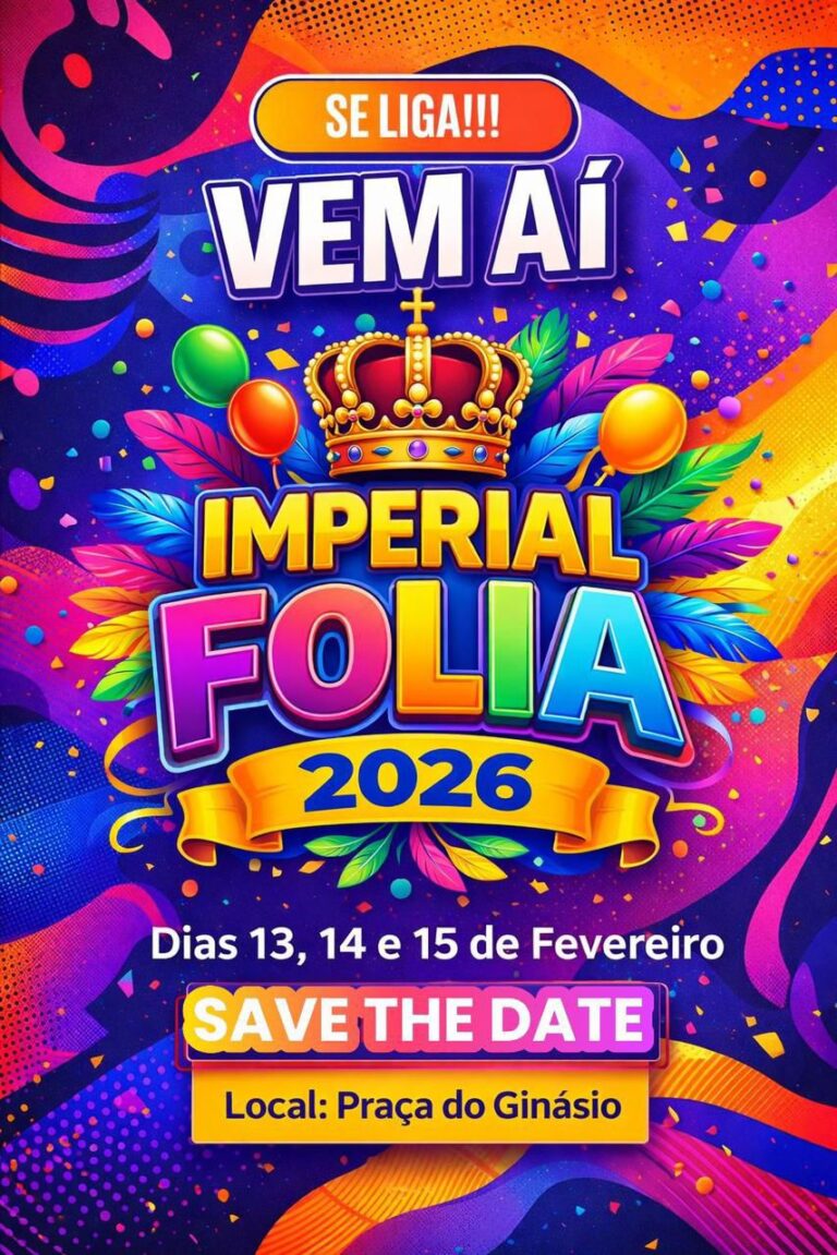 Imperial Folia 2026 garante três noites de Carnaval de rua em Brasiléia