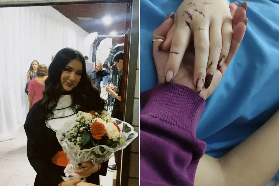 Jovem esfaqueada 15 vezes após recusar pedido de namoro e desperta do coma