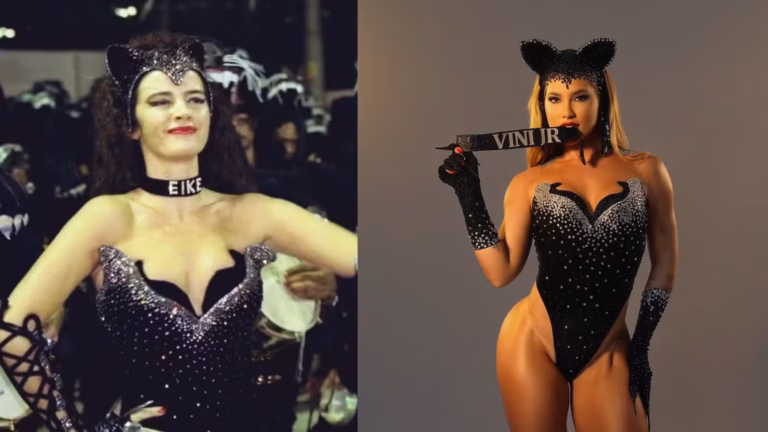 Virginia recria look de Luma e usa coleira com nome de Vini Jr.