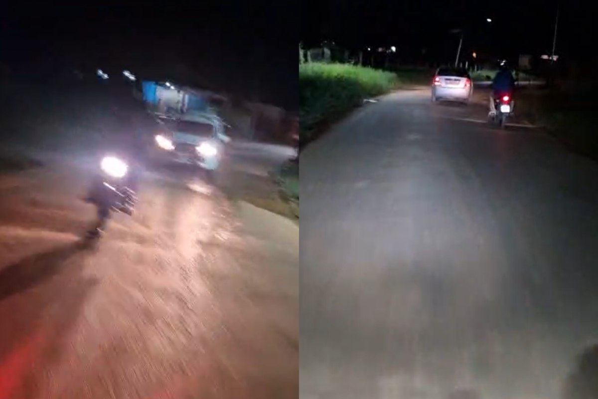 Após presenciar um acidente envolvendo um carro e uma ciclista, o jovem decidiu seguir o motorista