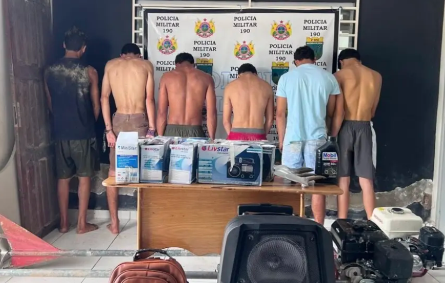 s seis homens admitiram participação nos crimes e contaram onde o restante do material havia sido escondido.