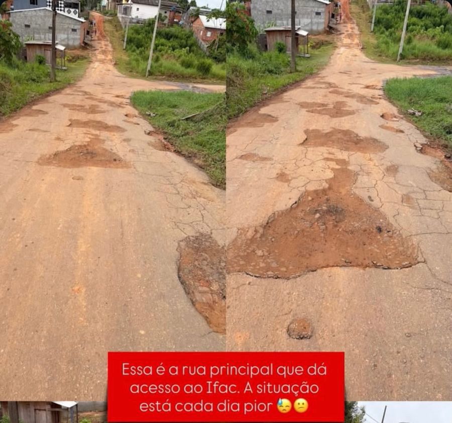 De acordo com relatos, o problema vem causando transtornos diários, especialmente para alunos e familiares que precisam utilizar o caminho para chegar às aulas