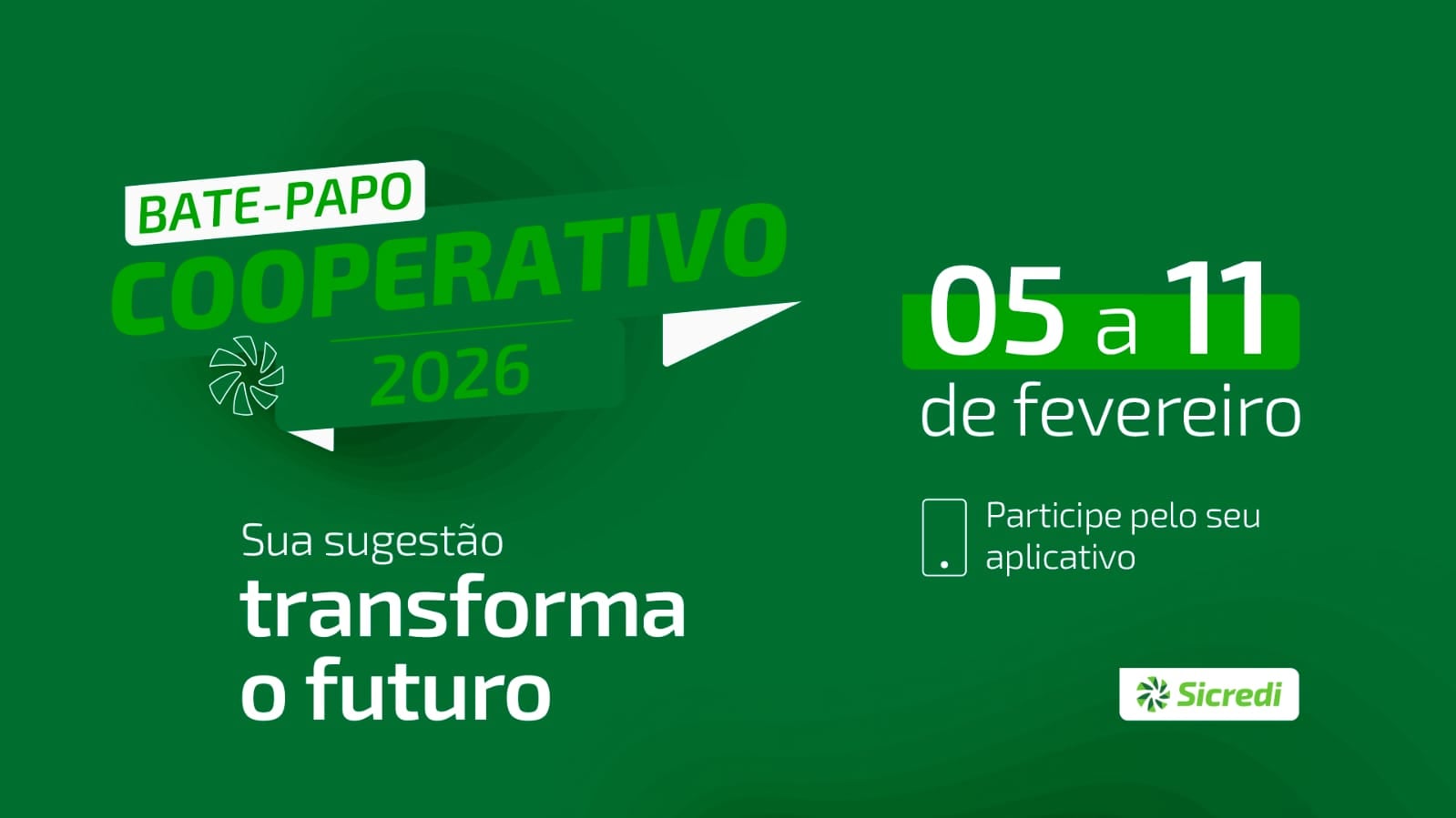 Para os associados participarem do Bate-papo Cooperativo, é preciso acessar o seu aplicativo do Sicredi