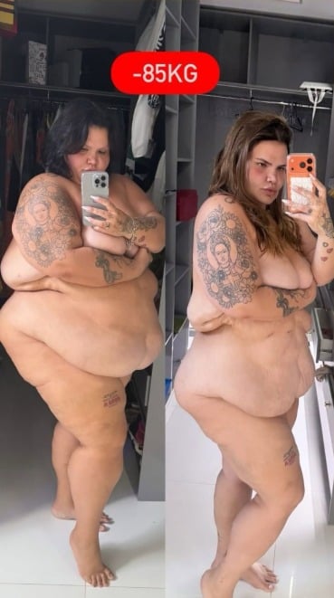 Dançarina perdeu 85kg
