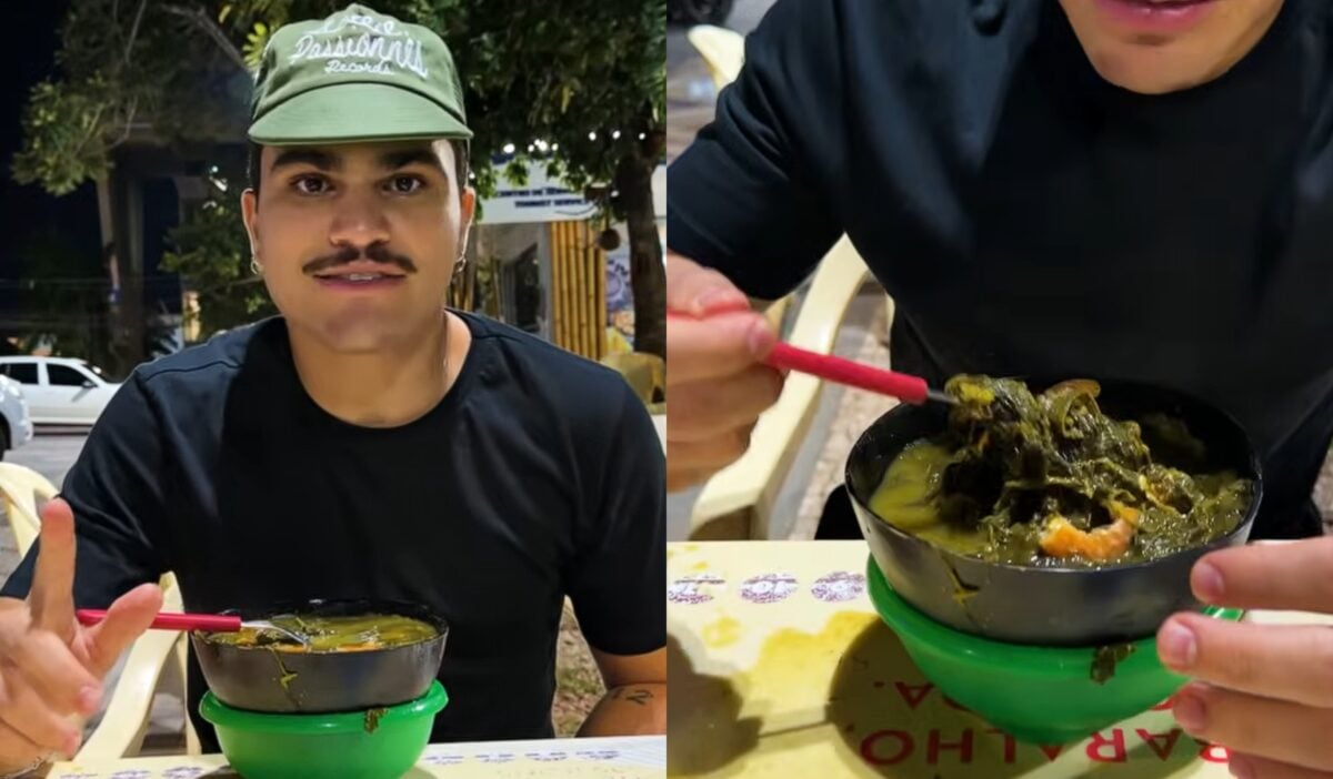 Youtuber Lactea aprovou a culinária acreana