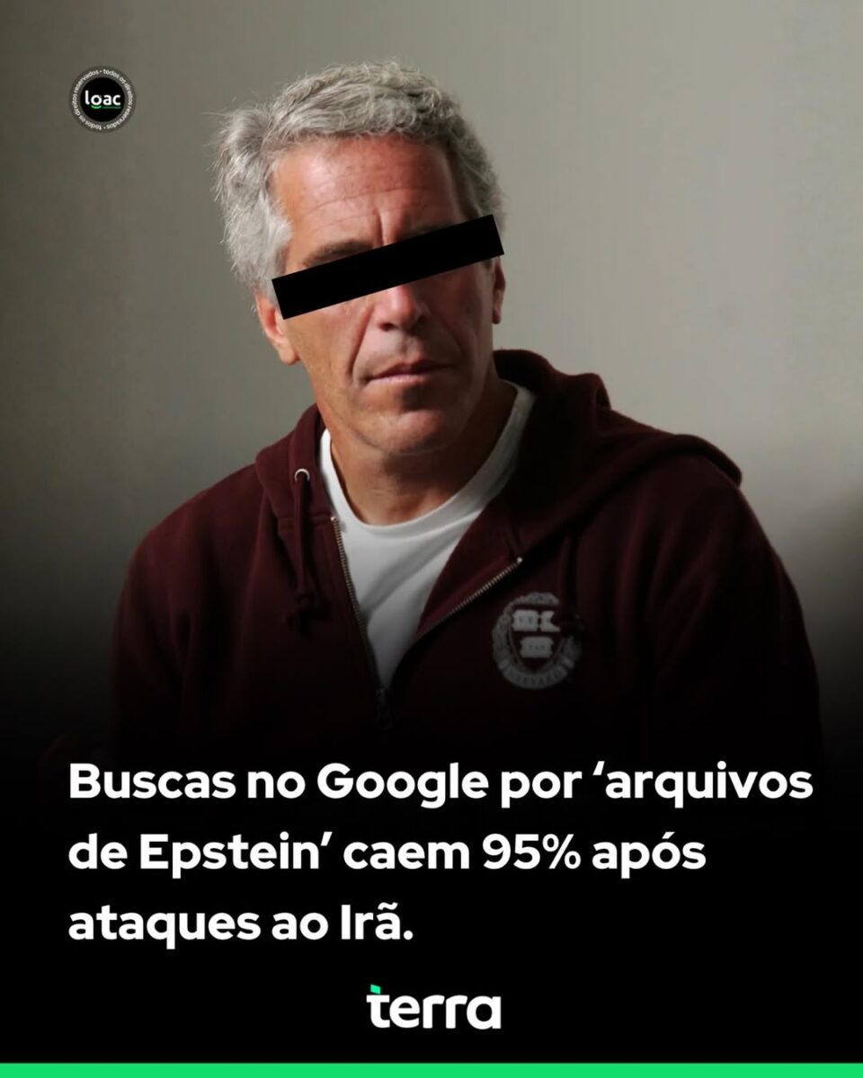 Interesse público nos arquivos de Epstein cai após escalada militar envolvendo Irã