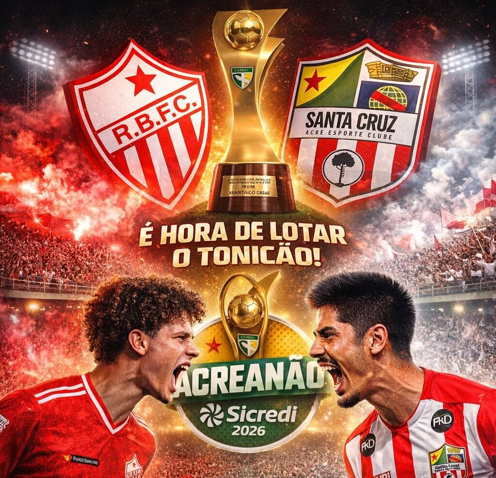 Santa Cruz abre o placar contra Rio Branco na final do Acreanão