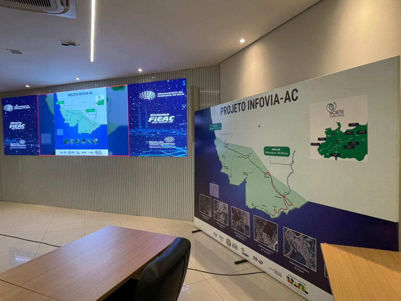 Também está prevista a conexão internacional via Assis Brasil, ampliando a integração com o Peru.