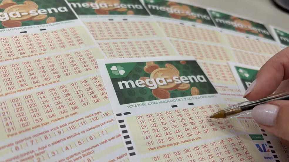 Mega-Sena bilhete volante Loterias — Foto: Millena Sartori/g1