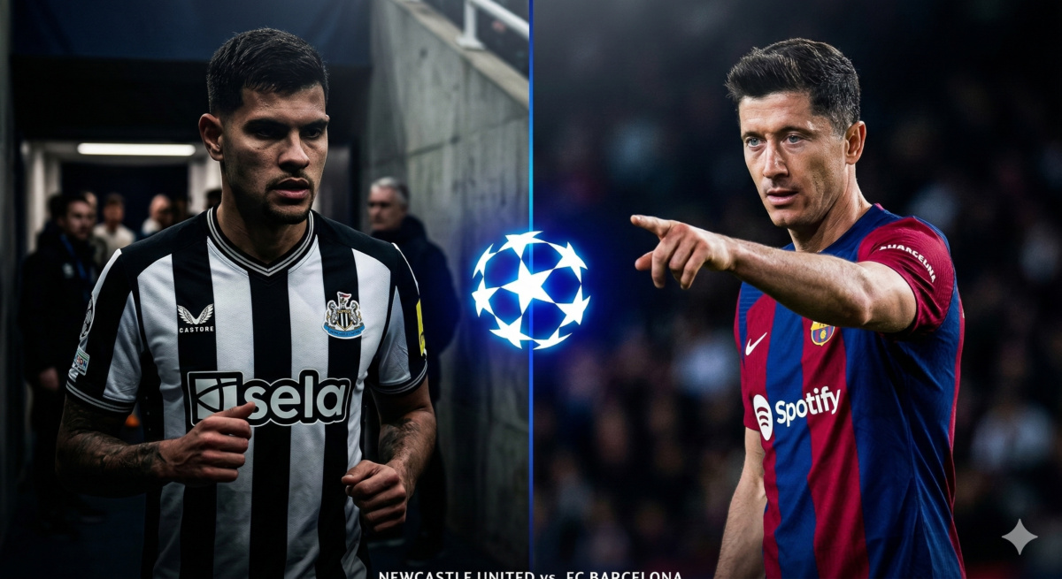 Saiba onde assistir Newcastle x Barcelona ao vivo pela Champions League hoje.