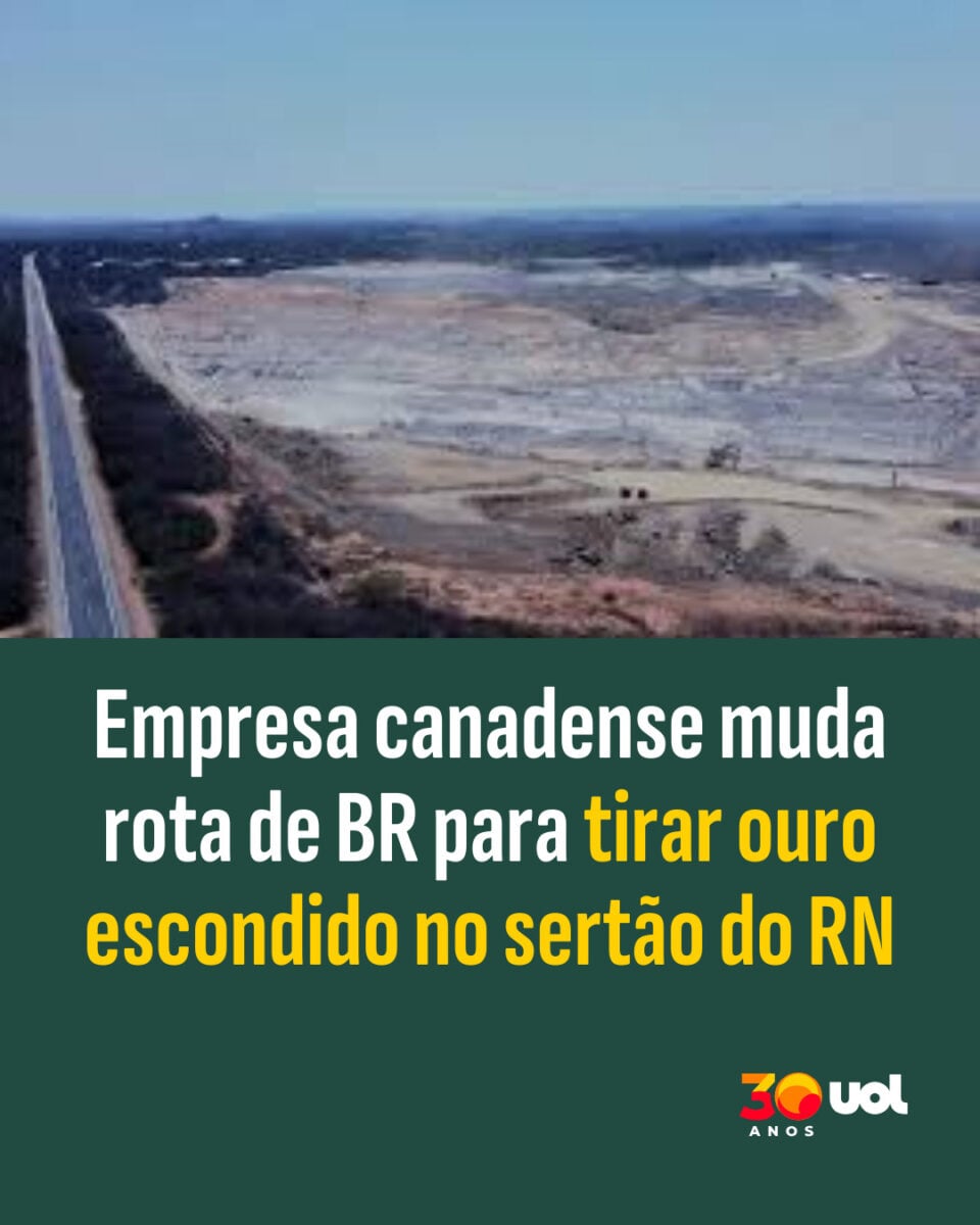 Projeto prevê extração de ouro ao longo de 20 anos após alteração no traçado da rodovia.