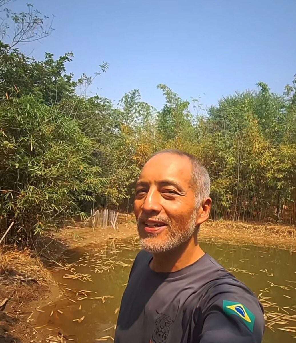 Fábio Paschoal registra martim-pescador-de-garganta-branca durante viagem pela Ásia e compartilha imagens da ave nas redes sociais.