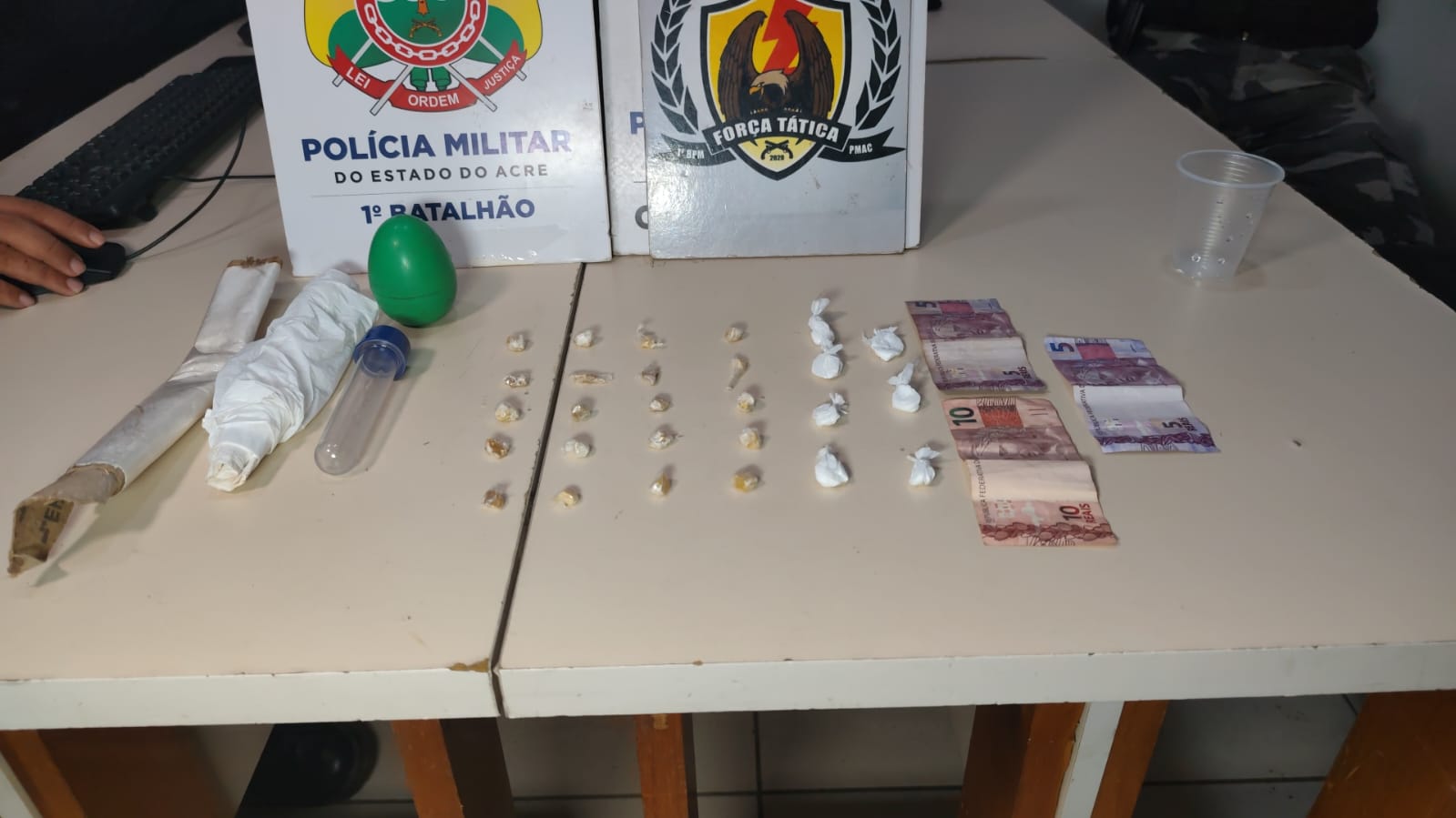 Polícia Militar  prende suspeito de tráfico e apreende drogas em bairro de Rio Branco