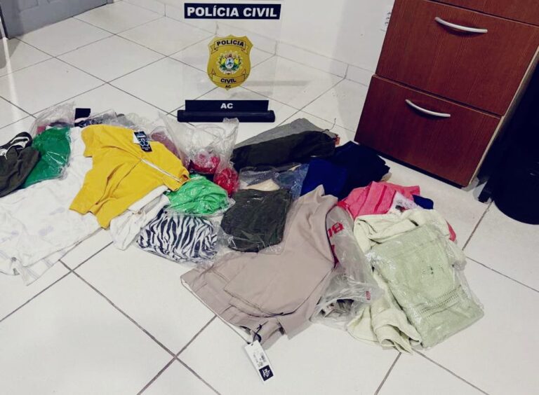 Em menos de 24h Polícia Civil, prende dois e recupera roupas furtadas de loja no Acre