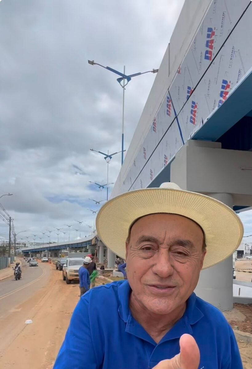 Prefeito mostra avanços do viaduto Mamedio Bittar e confirma inauguração para o dia 20