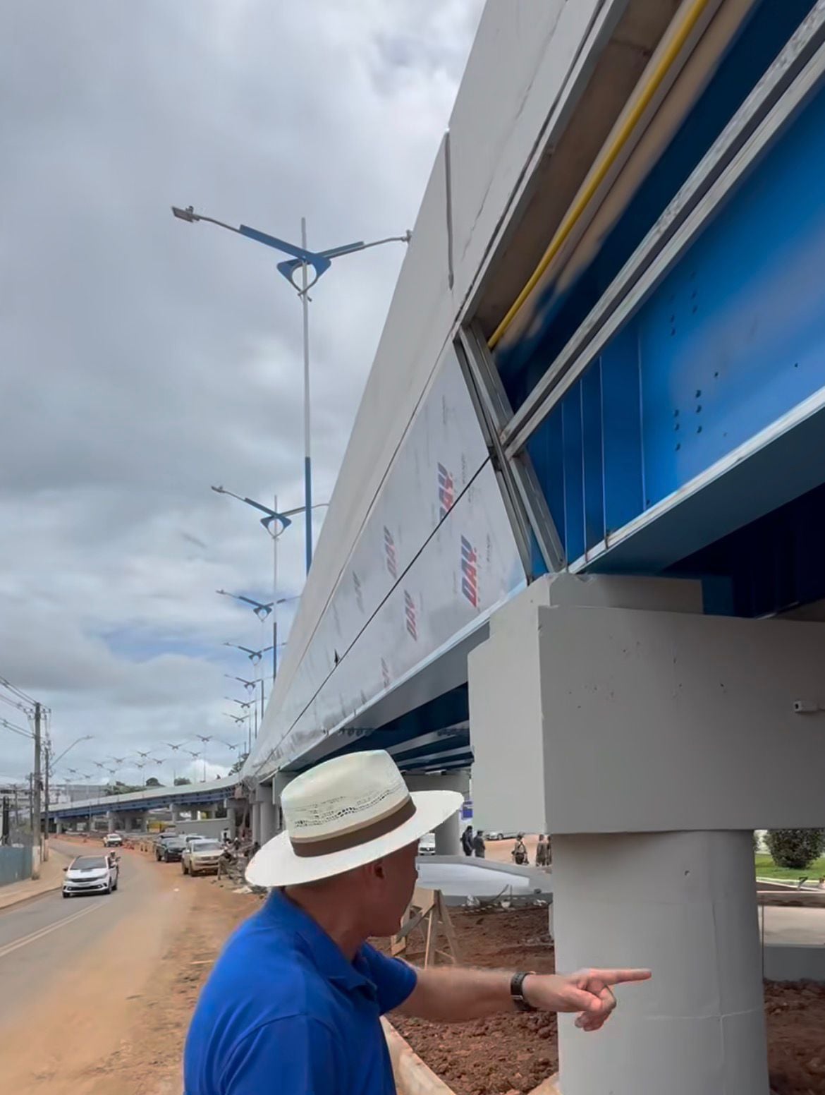 Prefeito mostra avanços do viaduto Mamedio Bittar e confirma inauguração para o dia 20