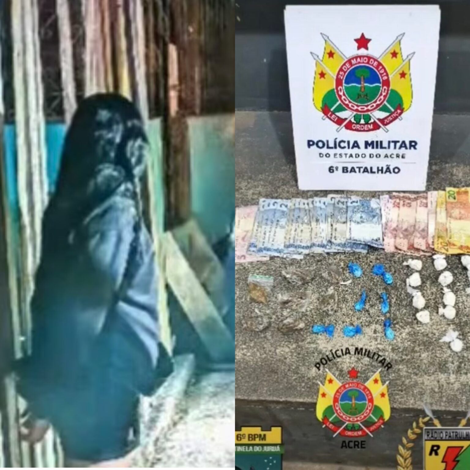 Adolescente de 16 anos é apreendida com drogas pela PM em Cruzeiro do Sul